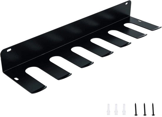 Organizzatore di Palestra con Struttura in Acciaio - 6/7 Scomparti - Supporti per Pesi - Finestra in Nero - Raccogliere Accessori Sportivi