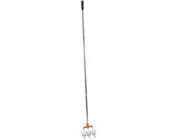 Cultivatore per Giardino con Larghezza Regolabile - Strumento da Giardino Rotante - Acciaio Inossidabile - Sostenibile - Manico Ergonomico - Resistenze ai Sforzi Elevata - Rasoio per Giardino