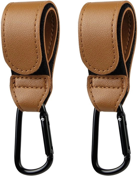 Accessori per passeggino - Haken multifunzionali - Lega di alluminio robusta - Antiscivolo - Per passeggino/autostola - Facile da installare