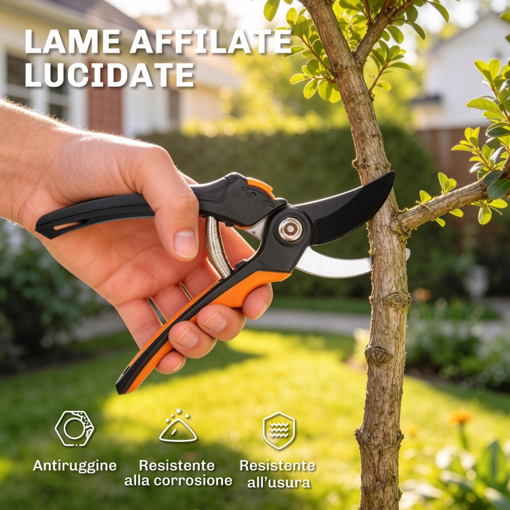 Set Giardino 2 Pezzi ¨C zephmum ¨C Grigio, Acciaio, Impugnatura Morbida