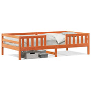 Letto singolo | Letto per adulti | Letto senza Materasso Marrone Cera 100x200 cm in Legno di Pino