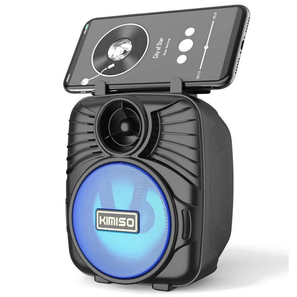 Trade Shop - Cassa Acustica Speaker Bluetooth Ricaricabile Portatile Fm Microsd Tf Usb Aux -