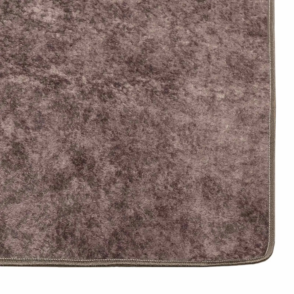 Runner Tappeto MARSA Grigio 100 x 100 cm Poliestere e PVC 42023197