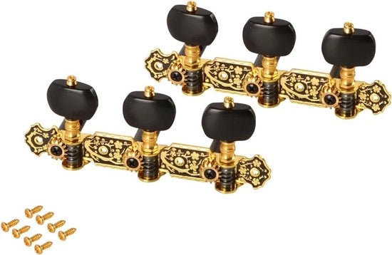 Set di Stemsleutels e Head Machine per Chitarra Classica - Pulsante Nero