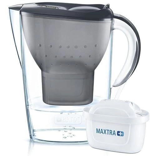 BRITA 790722 Marella Caraffa Filtrante per Acqua con Filtro MAXTRA PRO All-in-1 Capacita' 2,4 Litri colore graphit