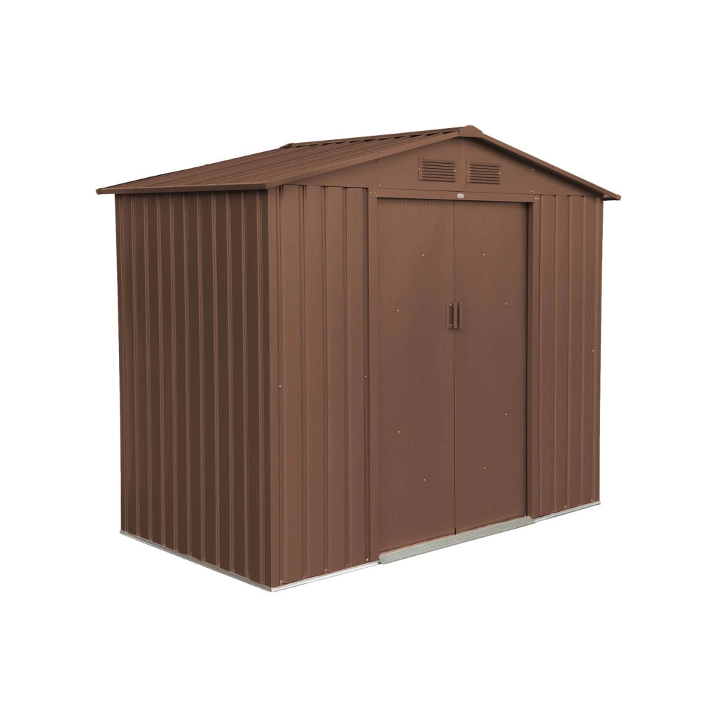 Casetta da giardino in metallo con kit di ancoraggio, 2,71m²,