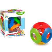 Trade Shop - Pallina Colorata Educativa Con Sonaglio Diam. 11 Cm Gioco Per Bambini Mesi 10+ -