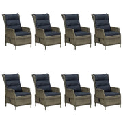 Set da Pranzo da Giardino 9 pz Marrone 3067937