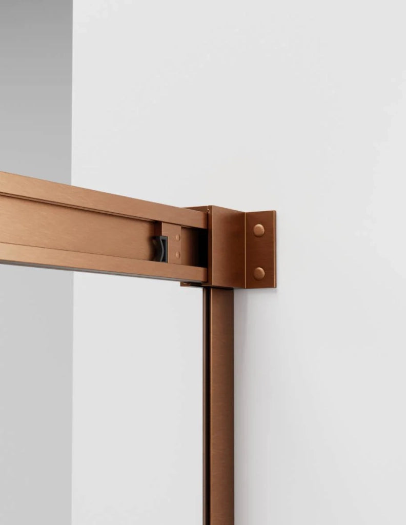 Box doccia THALASSA (BASIC) 1+1 con lato fisso laterale 115x120 cm Rame vetro trasparente