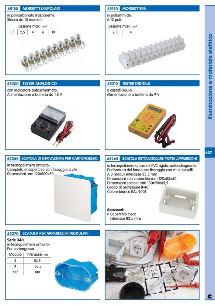 10pz cassetta esterna interasse mm 83,5 3 posti cod:ferx.92127