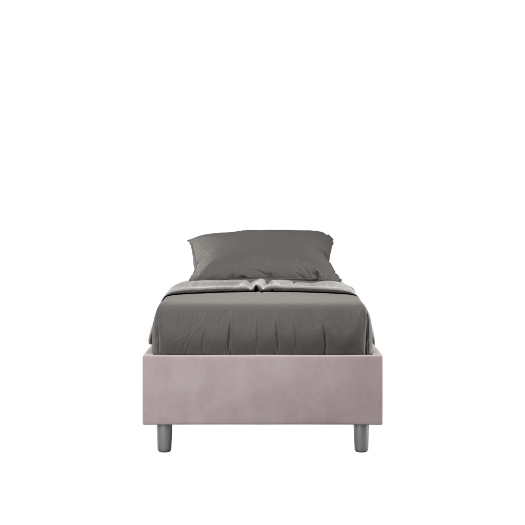 Letto Singolo Sommier 80x210 cm con Rete Azelia Glicine