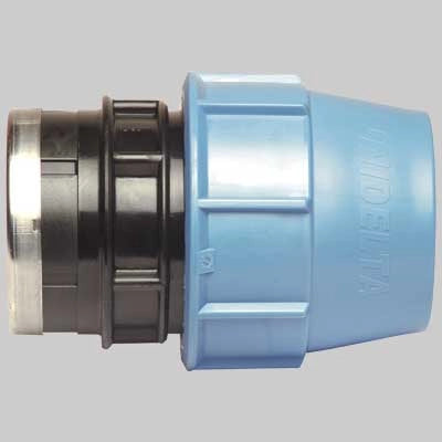 RACCORDO DIRITTO FEMMINA PLASTICA  50 x 2     UNIDELTA
