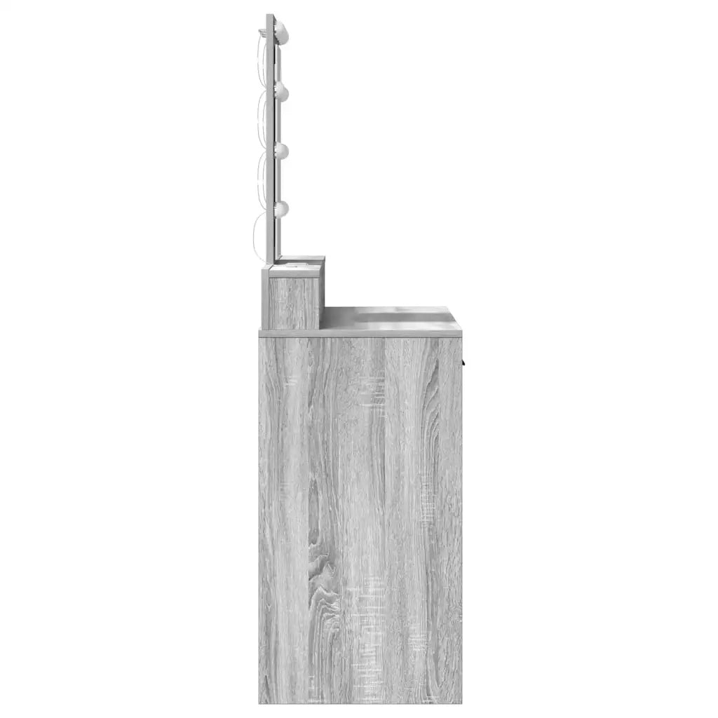 Tavolo da Trucco Grigio 100 x 41 x 140 cm Legno multistrato 865177