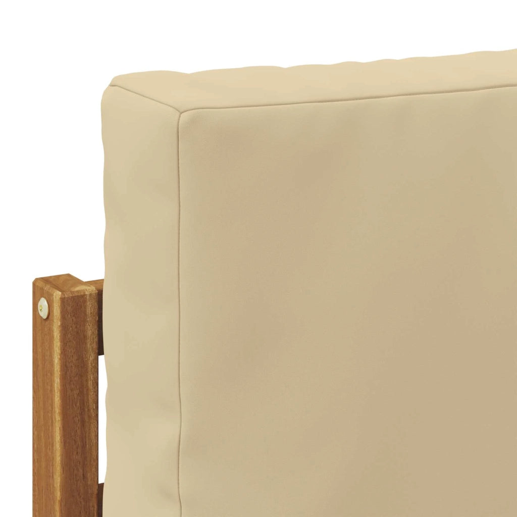 Set di divani da esterno con cuscino 7 pcs Naturale e Beige 3366936