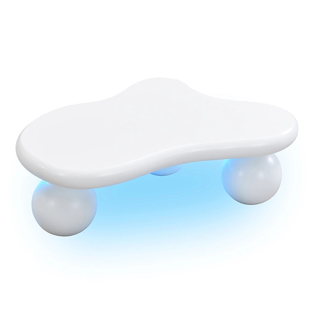 Tavolino-Xylo-Bianco Cloud LED 16 colori design nuage