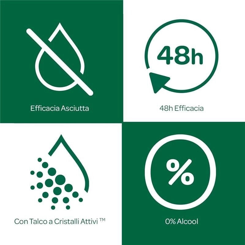 BOROTALCO ROLL-ON SET 8 PZ 50 ML L'UNO FORMULA SENZA ALCOOL EFFICACIA FRESCA 48H TALCO CRISTALLI ATTIVI