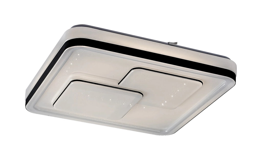 Plafoniera LED 40W 48,5cm nera effetto stelle Rabalux Hecate