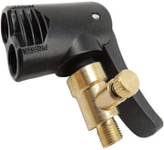 Adattore autoventilatore con funzione deflazionante - Impugnatura pneumatica - Adatto per auto/moto/ bicicletta - Koper/Nylon - 6,3 x 4 x 2,4 cm - Nero - Pompabandiera