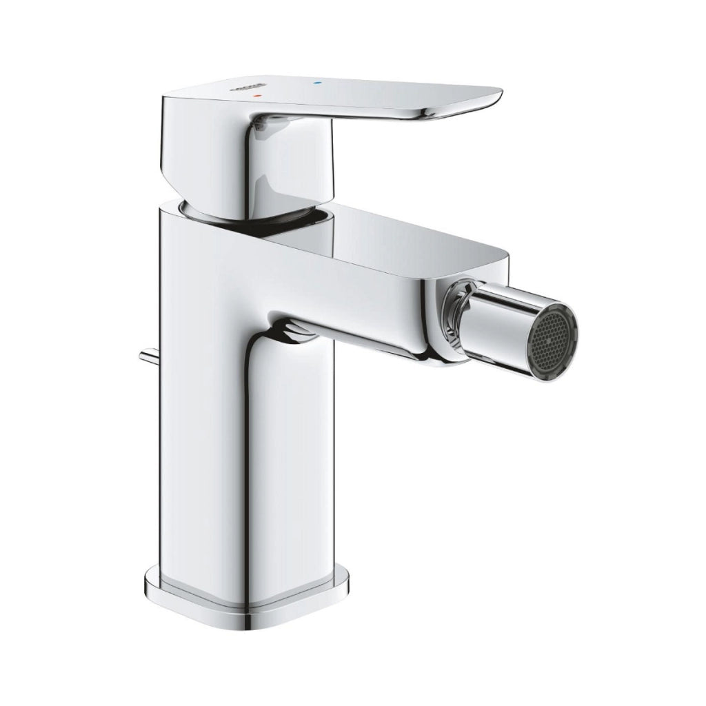 RUBINETTO MISCELATORE MONOCOMANDO CROMATO PER BIDET SERIE CUBEO - SCARICO 11/4  - GRO
