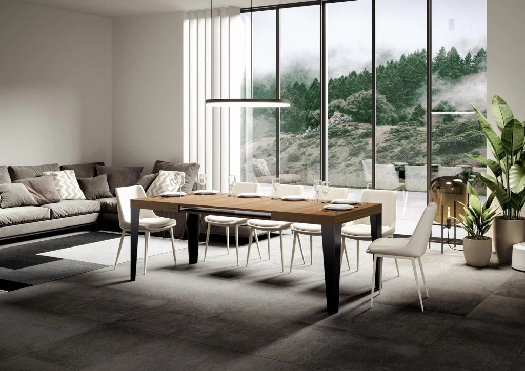 Tavolo Allungabile 140-224x80x77 cm Flame Quercia Natura