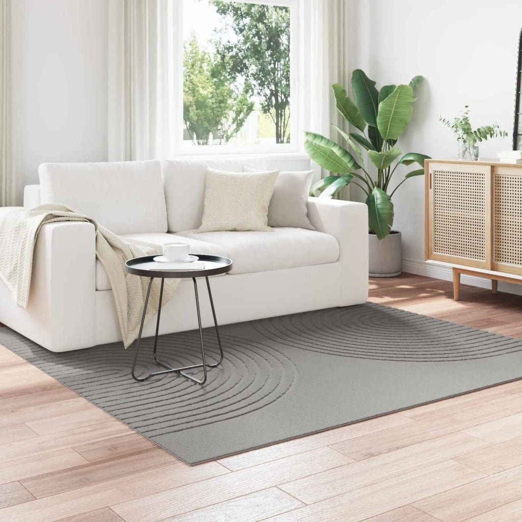 Tappeti per area | Tappeti a zone Quadrato GALATI Grigio 200 x 200 cm Poliestere
