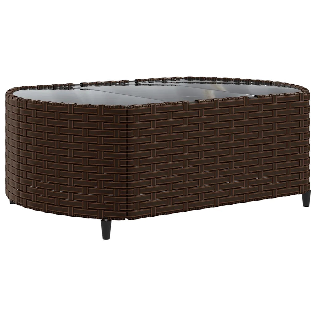 Set Divani da Giardino 7 pz con Cuscini Marrone in Polyrattan 3308438