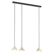 Sospensione Minimal Skadi 3 Luci In Acciaio Oro