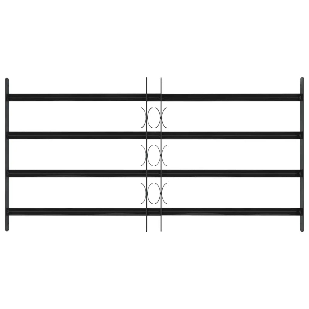 Griglia Finestra 115 x 60 cm Acciaio verniciato a polvere Nero CFW5972432