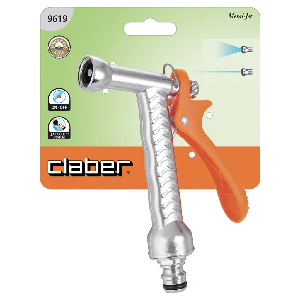 IDROPISTOLA A LANCIA BASIC METAL C/REGOLAZIONE METAL-JET BLISTER 9619 - 1 blister CLABER
