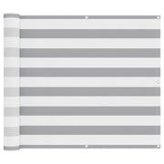 Schermo da balcone | Paravento da Balcone Grigio chiaro e bianco 100 x 500 cm