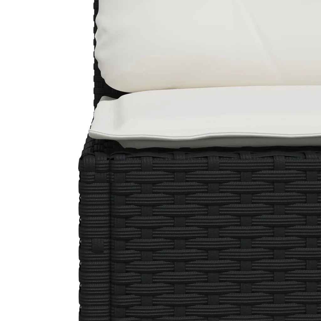 Set Divani da Giardino con Cuscini 7pz Nero Polyrattan 3261737