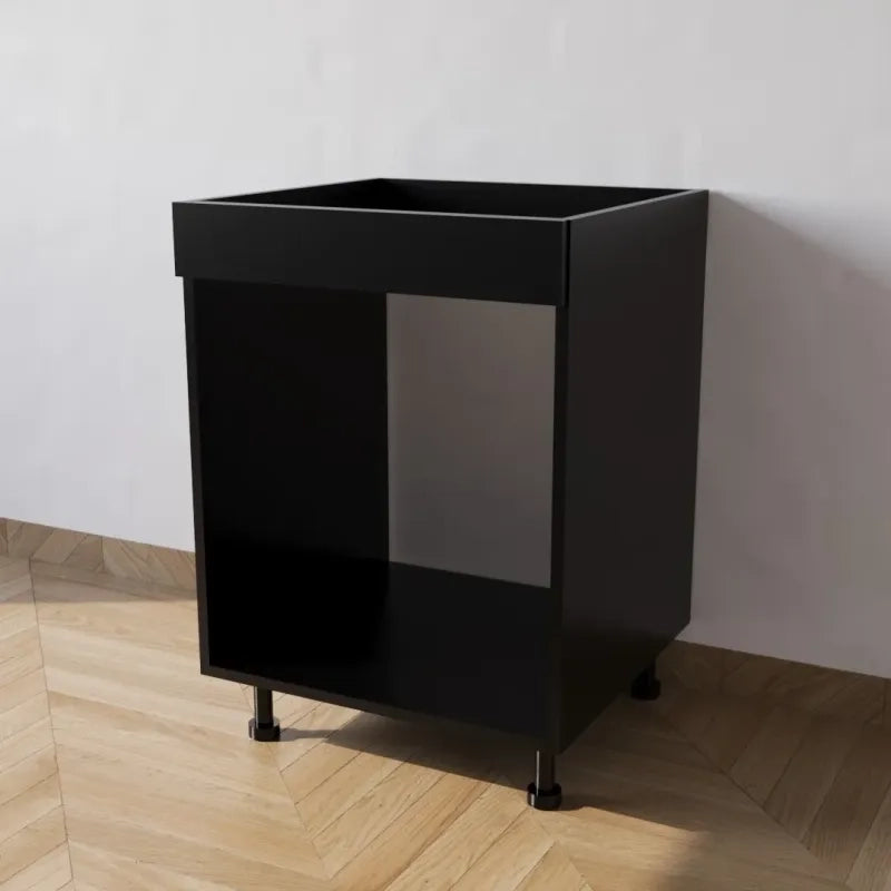Mobile Base forno il legno L 60 x H 72 x P 55,5 cm in kit colore Nero