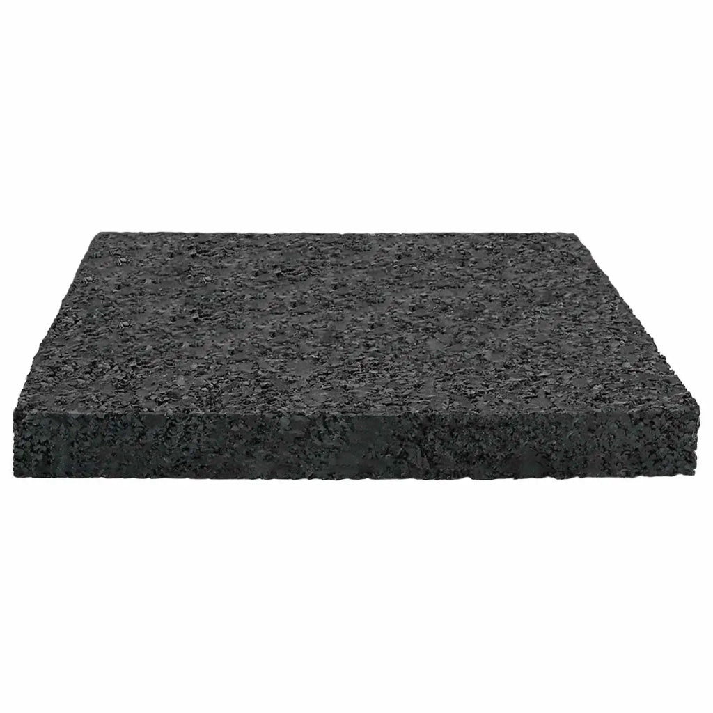 Pad per patio in granuli di gomma Nero 9 x 9 x 1 cm Gomma 42027233