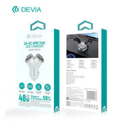 CARICA BATTERIA AUTO 2 USB 2TYPE C 48W