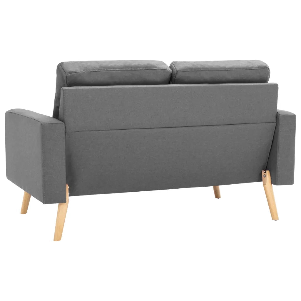 Set di Divani 2 pz in Tessuto Grigio Chiaro 3056614