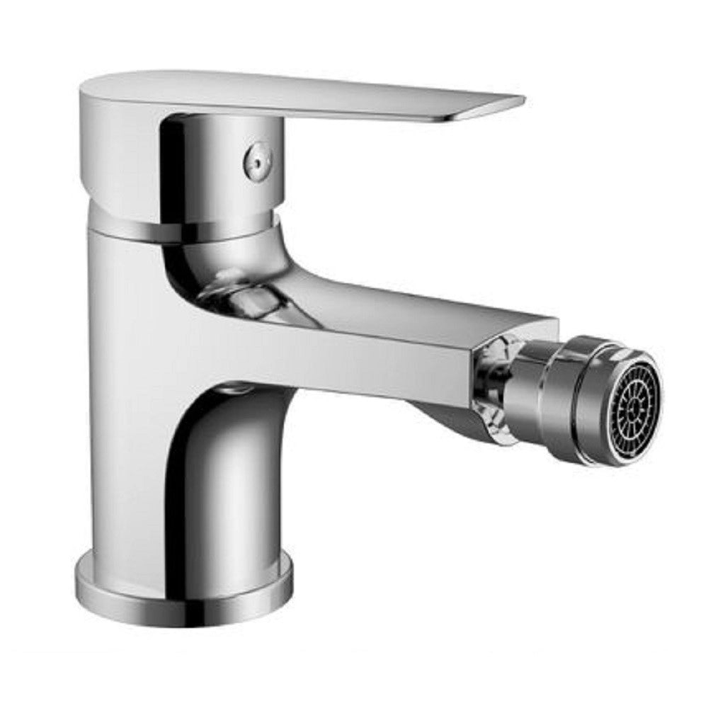 Trade Shop - Rubinetto Bidet Miscelatore Monocomando Design Moderno Cromato Classic Cube87118 -