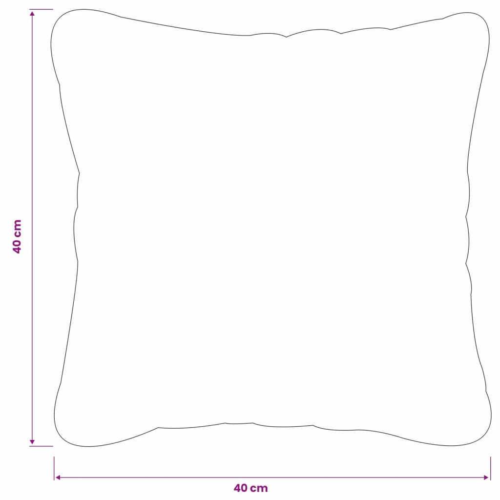 Federa 6 pcs HEERLEN Grigio Chiaro 40 x 40 cm Velluto 908357