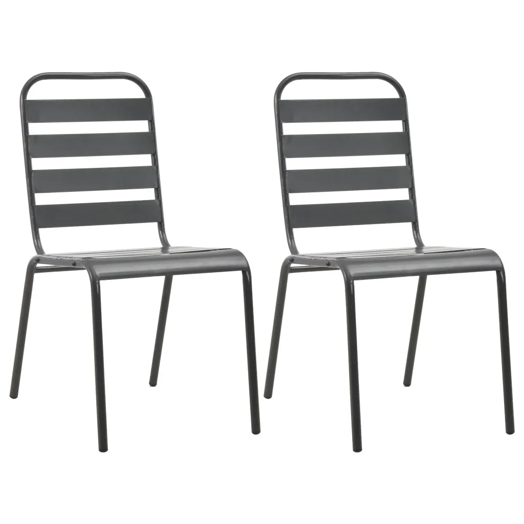 Set da Bistrot 3 pz in Acciaio Grigio Scuro 44261
