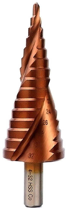 Set di trapani a spirale per metallo con diametro 4-32 mm - Acciaio M35 - Acciaio rapido - Doppio taglio - Disegno a spirale - Alta durezza - Set di trapani con doppia punta