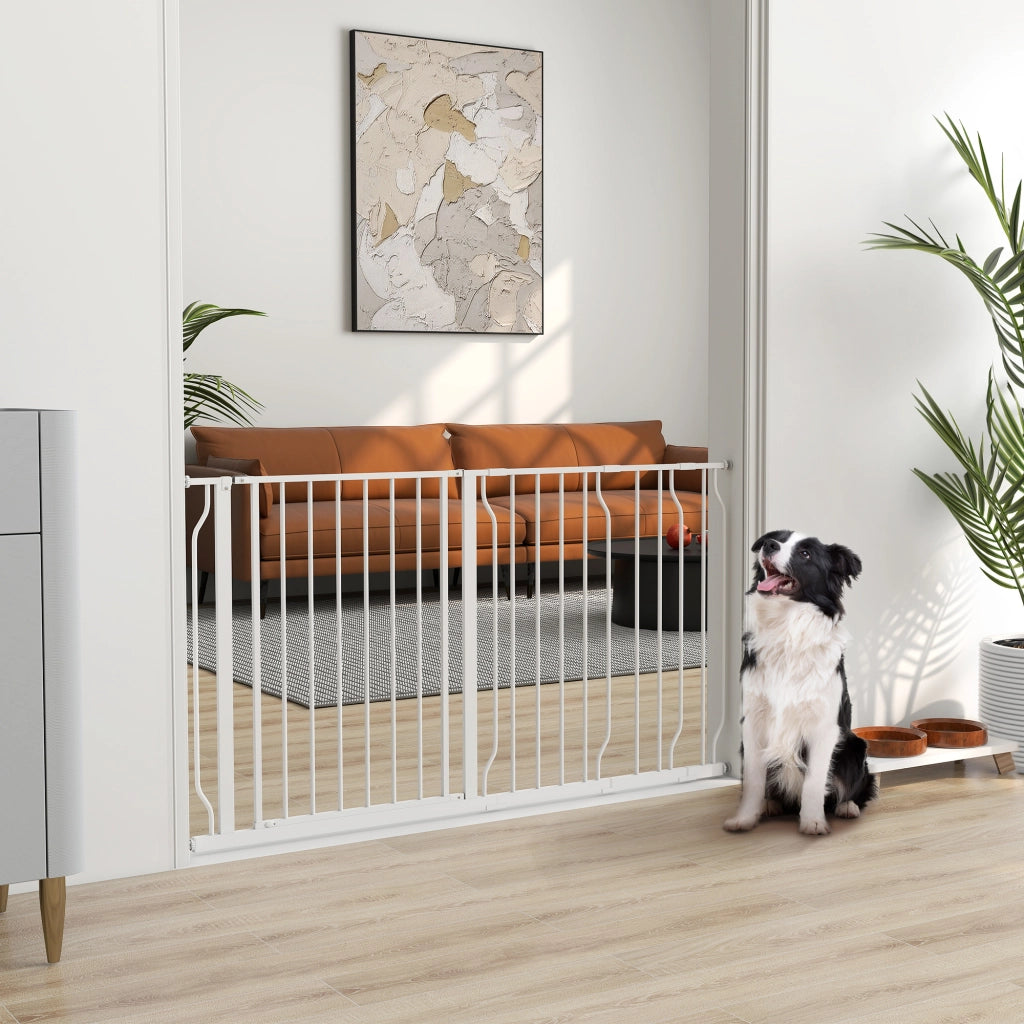 Barriera per cani estensibile ¨C Minimal ¨C Bianco 75-145x76 cm