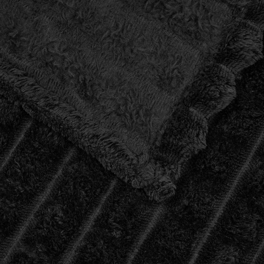 Coperta Nero 240 x 220 cm Panno 42016931