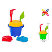 Trade Shop - Secchiello Da Mare Con Paletta Rastrello Formine Gioco Da Spiaggia Per Bambini -