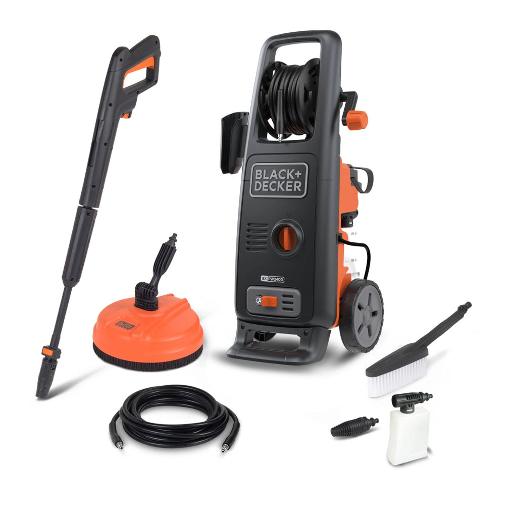 BLACK+DECKER BXPW2400P Idropulitrice ad alta pressione (2400 W, 170 bar, 500 l/h)