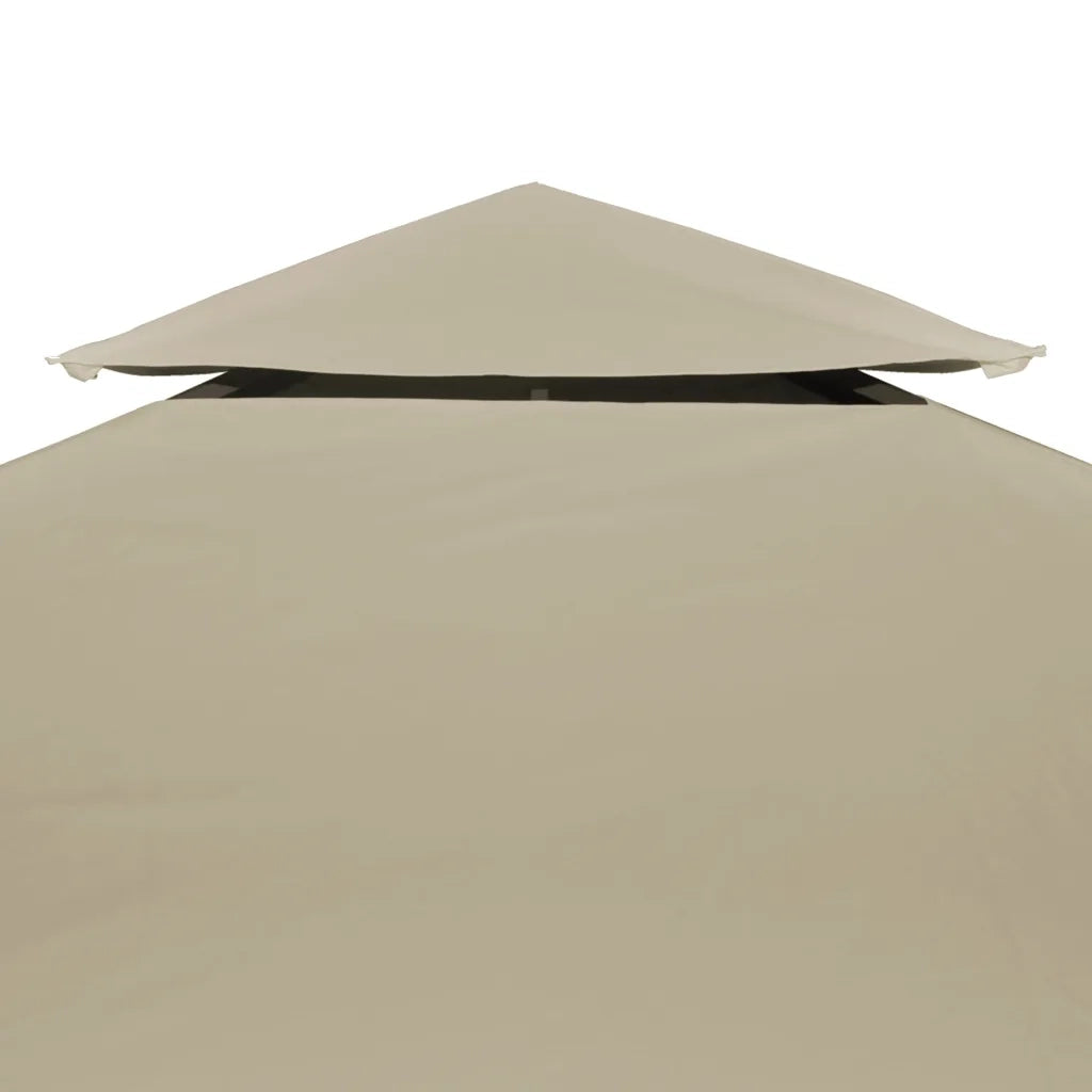 Telo di Ricambio per Gazebo 310g/m² Beige 3x3m 40875