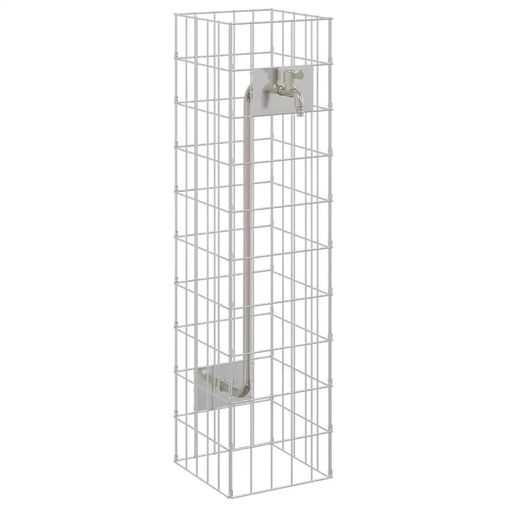 Rubinetto Gabion Argento 25 x 25 x 100 cm Acciaio inossidabile 42013414