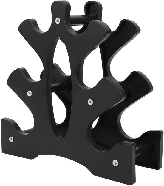 Sostegno a Halter - Capacità 20kg - Disegno Spaziale - Organizzatore a Tre Livelli - Installazione Facile - Sostegno per Fiches di Peso