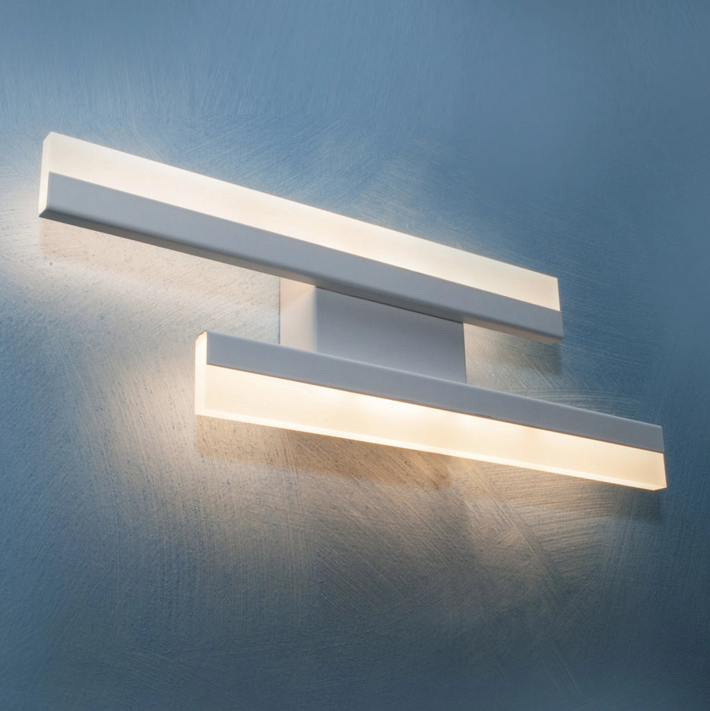 Applique lampada parete moderna doppio LED 10W resa 80W luce muro ingresso soggiorno camera da letto 230V LUCE 4000K