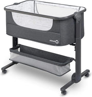 Culla 3 in 1 per bambini 95x55x85 cm con regolazione di 6 livelli di altezza - adatto per bambini fino a 9 kg - angolo di inserimento con funzione di movimento - grande cesta - Co Sleeper