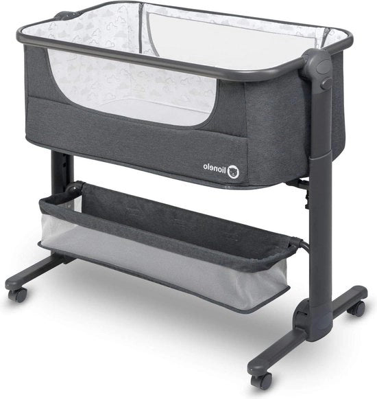 Culla 3 in 1 per bambini 95x55x85 cm con regolazione di 6 livelli di altezza - adatto per bambini fino a 9 kg - angolo di inserimento con funzione di movimento - grande cesta - Co Sleeper