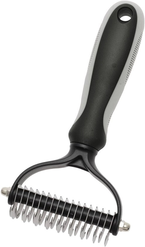 Kit per petting dei cani professionale - Lampada per animali - Spazzola per arricciatura - Spazzola per separazione - Leggero - Manico antiscivolo - Spazzola per animali